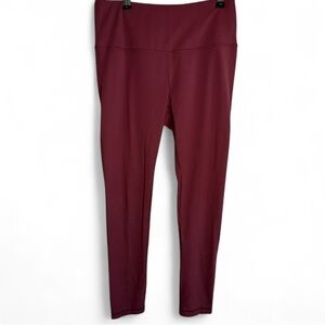 Yogalicious Large Burgundy Red Leggings Excellent Used Condition